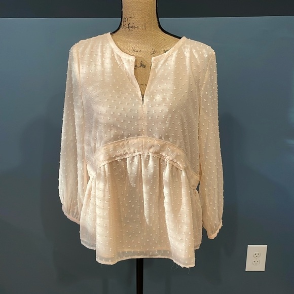 Loft Light Apricot Small Lined Blouse - Picture 1 of 9